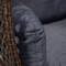 Leisuremod Mendoza Dark Brown Wicker Hanging 2 person Egg Swing Chair with Charcoal Cushions MSCDBR-53CBU - alternate 9