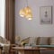 Vidalite Fos 3-Light Pendant with Woven Bamboo and Linen Shade, Brushed Brass Canopy, Adjustable Height  CE1009201 - alternate 8