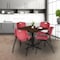 Regency Square Cain Breakroom Table W/ 4 M Stack Chairs, 42 in W, 42 in L, Neo Walnut TB4242NW47BY - alternate 6