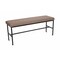 Bfm Seating Meghan 2-Seat Bolt-Down Bench, Grade 4 Upholstered Seat - Steel Frame - Sand Black Finish JS337MWH2150-SB - alternate 1