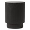 Leisuremod Eden 14 in Round Stone Side Table, Weatherproof Pedestal Base, Fully Assembled EST14BL - alternate 1