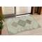 Homeroots 3' X 5' Green Gray And Taupe Geometric Washable Indoor Outdoor Area Rug 631909 - alternate 1