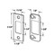 Defender Security Deadbolt Strike, 2-3/4 in L, 1-1/8 in W, Steel, Satin Nickel E 2483 - alternate 4