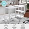 Martha Stewart 23.5 in. D X 47.5 in. W X Pine Wood, Rubberwood (Parawood), White Wood Grain BLN-FY-HY-1071-WH-MS - alternate 9