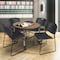 Regency Round Kee Adjustable Classroom Table W/ 4 Zeng Stack Chairs, 42 in W, 42 in L, Noble Oak TB42RNDNOAPGY44BK - alternate 6