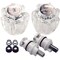 Danco Faucet Repair Trim Kit, Complete, Clear, For DeltaDelux Double Handle Faucets 39675 - alternate 1