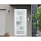 Vdomdoors Front Exterior Prehung FiberGlass Door Frosted Glass / Manux 8002 White Silk / Office Commercial an MANUX8002EXD-WS-W30 x H80-LH - alternate 3