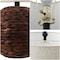 Jonathan Y Camilo 21.5" Modern Coastal Woven Rattan Globe LED Table Lamp, Dark Brown JYL6514B - alternate 8