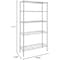 Whitmor Simple Deluxe 5-Tier Storage Shelves, 35.83in W x 13.98in D x 71.7in H Wire Metal Shelving Unit, 12 HKSHLF72361405C - alternate 7