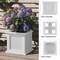 Pure Garden Rattan Style Outdoor Planter Box 14.65-Inch-Square Decorative Flower or Plant Pot 50-LG1467 - alternate 10