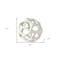 Homeroots 7" White Ceramic Decorative Orb Tabletop Sculpture 392532 - alternate 7