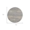 Homeroots 6' Gray And Beige Round Abstract Indoor Outdoor Area Rug 545961 - alternate 8