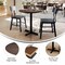 Flash Furniture 31.25" Round Tabletop, Seamless Surface Technology, Dark Brown with 22x22 Black Table Height X-Base ST-RD31-WBR-T2222-GG - alternate 7