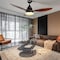 Simple Deluxe 52in Ceiling Fans with Lights and Remote, Outdoor Ceiling Fans for Patios with Light, Easy to Insta HIFANXCEIL52RCWOOD - alternate 5