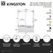 Kingston Brass 60" Acrylic Alcove Left-Hand Drain Tub with Right Sliding Tub Door, White/Brushed Nickel KVTAP603222L8 - alternate 5