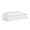 Homeroots 100" White Italian Leather Reclining USB Sofa 632867 - alternate 1
