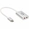 Tripp Lite Eaton Tripp Lite Series 2-Port USB-C to 3.5 mm Stereo Audio Adapter - USB 2.0, Silver U437-002 - alternate 1