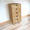 Homeroots 16" Natural Solid Wood Five Drawer Lingerie Chest 522811 - alternate 4