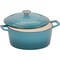 Bakkenmaster Bakken 6QT Enameled Cast Iron Dutch Oven, Bread, Braising & Roasting, Oven Safe, Teal BAKASDO6TL - alternate 1
