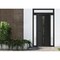 Vdomdoors Front Exterior Prehung Metal-Plastic Door, Manux 8112 Matte Black, 2 Side and Top Sidelite Transom,  MANUX8112EXD-BLK-W12+36+12xH80+14-RH - alternate 1