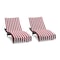 Hospeco California Cabana Chaise Cover 30x85 Red - Pack of 2, 2PK P-CC-CABANA-RD - alternate 1