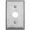 Hubbell Wiring Device-Kellems Security Opening Wall Plates, Number of Gangs: 1 Stainless Steel, Brushed Finish, Silver SS12RKL - alternate 1