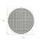 Homeroots 8' Black And Ivory Round Geometric Washable Indoor Outdoor Area Rug 614721 - alternate 6