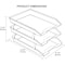 Acrimet Facility 3 Tier Letter Tray Front Load Size Desktop File Organizer Plastic Clear Green 265.5 - alternate 6