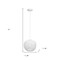 Homeroots White Hemp Ceiling Light With White Shades 651639 - alternate 4