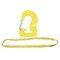 Mytee Products Endless Round Sling 6ft Yellow w/ Hook Combo Crane Wrecker Towing RSLH-6-8400-Y - alternate 1