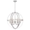 Westinghouse Six-Light Indoor Chandelier Stella Mira Brushed Nkl 6328300 - alternate 5