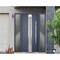 Vdomdoors Steel Door Deux 1717 Gray Graphite 2 Sidelight Exterior Windows Stainless Inserts Single Modern Pai DEUX1717EXD-GRE-W14+36+14xH80-LH-O - alternate 6