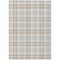 Homeroots 8' X 10' Linen And Brown Plaid Washable Indoor Outdoor Area Rug 601329 - alternate 8