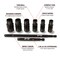 Performance Tool 11 pc. Metric Combination Wrench Set, Chrome Vanadium, Storage Rack W1062 - alternate 6
