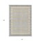 Homeroots 10' X 14' Gray And Silver Striped Washable Indoor Outdoor Area Rug 610473 - alternate 6
