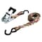 Keeper Ratchet Tie Down With Open Handle, 1 in W, 12 ft L, Camo, 500 lb Working Load, S-Hook End 47320 - alternate 2