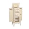 Homeroots 13" X 18.75" X 43" Antique White Mirrored Jewelry Armoire 320553 - alternate 1