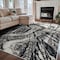 World Rug Gallery Distressed Abstract Area Rug 7 ft 10 in x 10 ft Black WR98BLACK8X10 - alternate 8