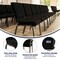 Flash Furniture 18.5"W Black Dot Fabric Stacking Church Chair, 4PK 4-XU-CH-60096-BK-GG - alternate 9