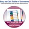 Avery Dividers, Toc, Plastc, 10Tab 24PK AVE11818 - alternate 2