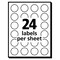 Avery Dennison Label, 0.75", Round, Red, PK1008 05466 - alternate 6