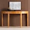Bali & Pari Jihan Modern and Contemporary Natural Real Burl Wood Half-Moon Large Console Table 253-14028-ZORO - alternate 10