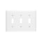 Pass & Seymour Switch Wallplate, 4.68 in L, 6-1/2 in W, 3 -Gang, Nylon, White TP3WCC12 - alternate 2