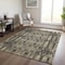 Homeroots 8' X 10' Black Taupe And Beige Moroccan Washable Indoor Outdoor Area Rug 577184 - alternate 7