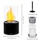 Edendirect 6.5 in. Tabletop Ventless Bioethanol Fireplace, Black Round Stainless Steel Burner Cup ZR-601S - alternate 5