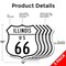 Signmission Illinois Route Marker Shield Sign Us 66, 12 inch X 12 inch, Aluminum Metal Sign, 5PK SHI-A-5Pack-12-382 - alternate 5