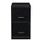 Space Solutions 14.25 in W 2 Drawer Vertical File Cabinet, Black 14341 - alternate 14
