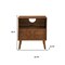 Homeroots 23" Brown Wood Accent Cabinet 691684 - alternate 5