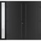 Vdomdoors Front Exterior Prehung Metal-Plastic Double Doors / MANUX 8111 Matte Black / Sidelite Exterior Wind MANUX8111DEXD-BLK-RH-W72+12xH80 - alternate 1