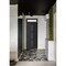 Vdomdoors Front Exterior Prehung Metal-Plastic Door Frosted Glass / MANUX 8112 Matte Black / Office Commercia MANUX8112EXD-BLK-W32xH80+14-RH-I - alternate 3